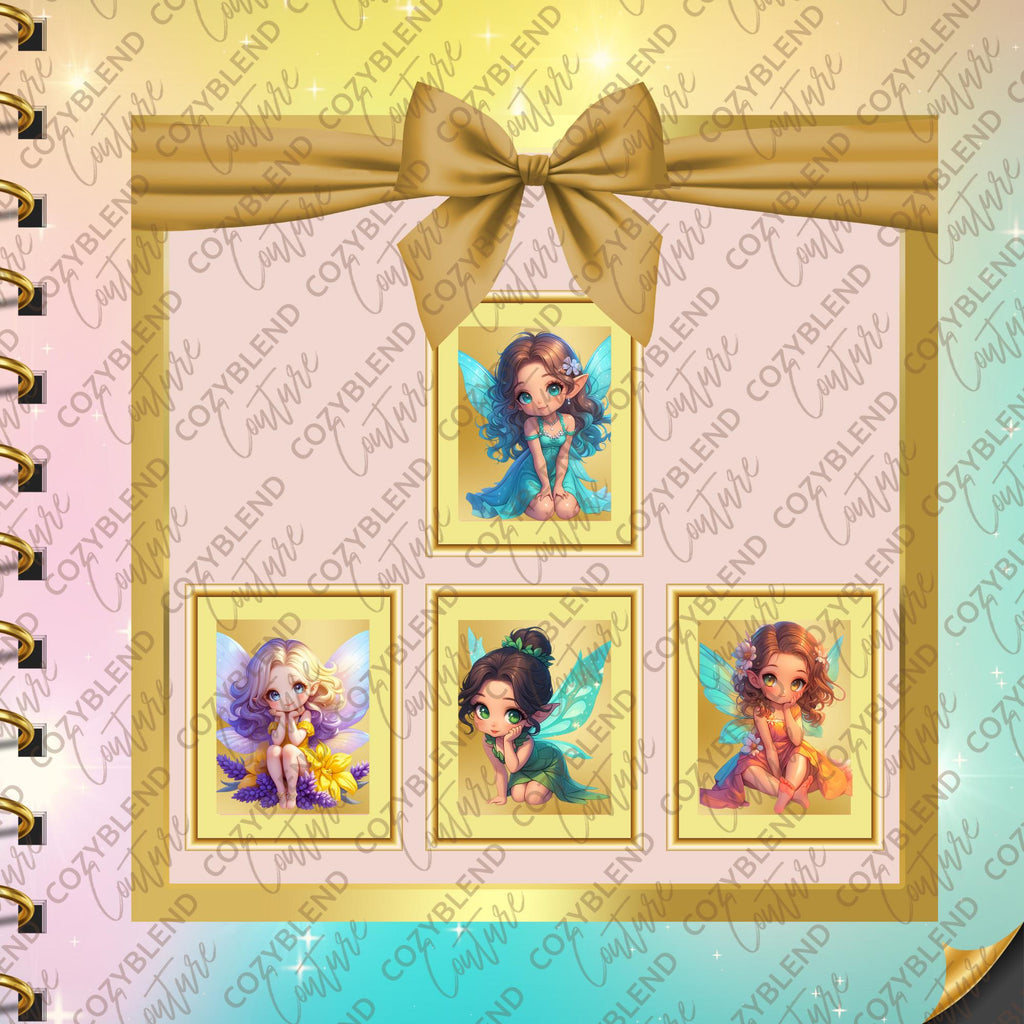 Fairy Girls Clipart: Magical Fairy PNG Illustrations (Digital Download ...