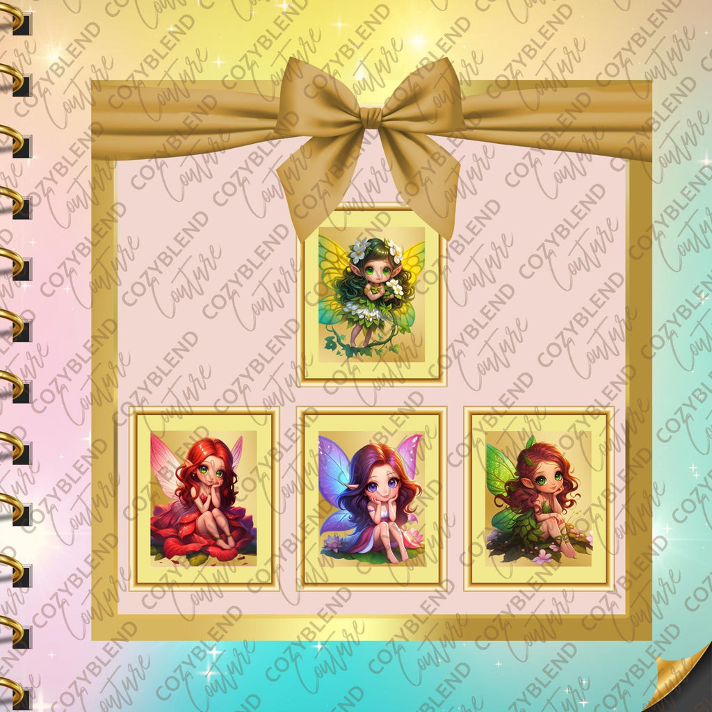 Fairy Girls Clipart: Magical Fairy PNG Illustrations (Digital Download ...